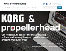 Tablet Screenshot of korg-license-center.com